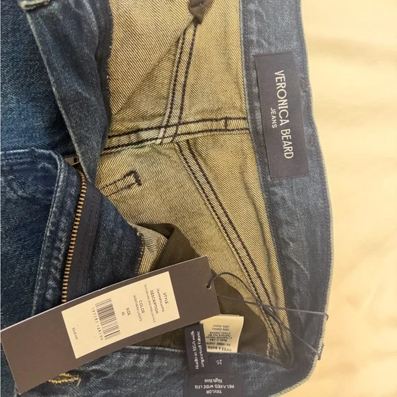 Veronica Beard Taylor Wide Leg Jeans, size 25 - Picture 2 of 3